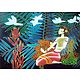 Set of 2 Multicolor Abstract Posters