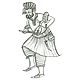 Indian Beauties and Sufi Singer - Set of 4 Posters