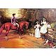 European Beauties and Camels with Merchants - Set of 4 Posters