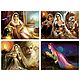 Rajasthani Women and Lovers - Set of 4 Posters