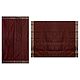 Dark Brown Solapuri Cotton Sari with Border