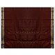 Dark Brown Solapuri Cotton Sari with Border