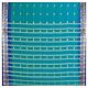 Cyan Blue Synthetic Saree with Dark Blue Border and All-Over Zari Boota
