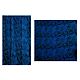 Printed Blue Chiffon Saree
