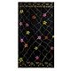 Hand Painted Black Cotton Saree with Print Border