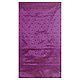 Dark Magenta Ghicha Silk Sari with Beige Pallu