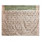 Green Cotton Silk Sari with All-Over Boota and Light Peach Border
