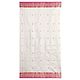 All-Over Pink Boota on Ivory Maheshwari Saree from Madhya Pradesh