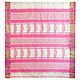 All-Over Pink Boota on Ivory Maheshwari Saree from Madhya Pradesh