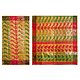 Light Saffron Dhakai Jamdani Saree with Border and Pallu