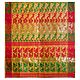 Light Saffron Dhakai Jamdani Saree with Border and Pallu