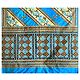 Emroidery on Printed Dupion Silk Saree
