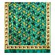 Dark Cyan Dupion Silk Saree with Paisley Embroidery