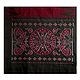 Ikkat Design on Dark Red Cotton Saree