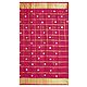 Red Cotton Silk Kota Saree with Zari Applique