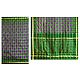 Ikkat Design on Green and Purple Pochampalli Silk Saree with Border and Pallu