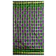 Ikkat Design on Green and Purple Pochampalli Silk Saree with Border and Pallu