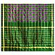 Ikkat Design on Green and Purple Pochampalli Silk Saree with Border and Pallu
