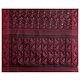 Red Boota on Black Tangail Saree with Border and Pallu