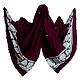 Dark Magenta Orissa Cotton Stole with Baluchari Design Pallu