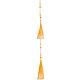 Set of 10 Light Saffron Acrylic Leaf Door Hanging
