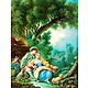 Mother and Child, European Lady and Lovers - Set of 3 Posters