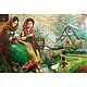 Musicians, Rajasthani People and Ladies in Front of Beautiful House - Set of 3 Posters