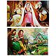 Musicians and Ladies in Front of Beautiful House - Set of 2 Posters